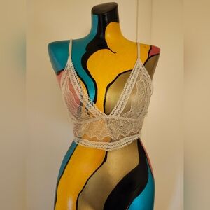 Victoria Secret Cream Lace Bralette